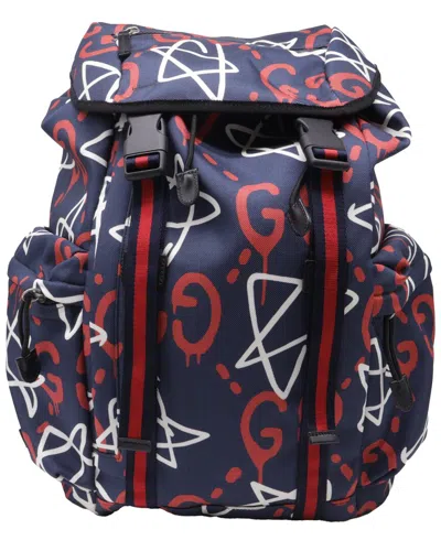 Pre-owned Gucci Multicolor Canvas Ghost Techpack Backpack (authentic Pre-loved)