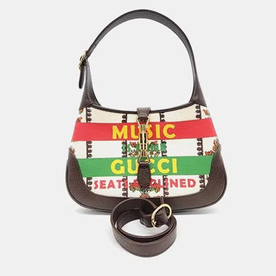 Pre-owned Gucci Multicolor Canvas Jackie 1961 Small Hobo Bag