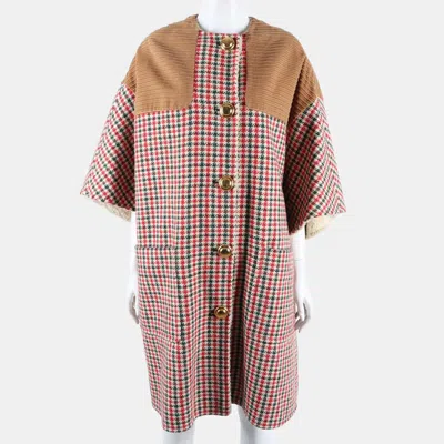 Pre-owned Gucci Multicolor Cape Coat It/eu 36