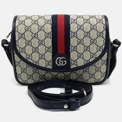 Pre-owned Gucci Multicolor Coated Canvas Ophidia Mini Gg Shoulder Bag