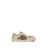 Gucci Gg Supreme Fabric Sneakers With Web Motif
