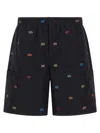 Gucci Bermuda Shorts With Elastic Waistband And Pockets In Black