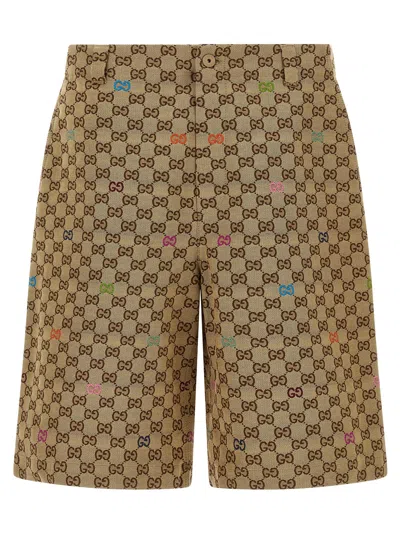 Gucci Multicolor Fil Coupé Bermuda Shorts