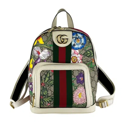 Pre-owned Gucci Multi-color Gg Supreme Backpack ()