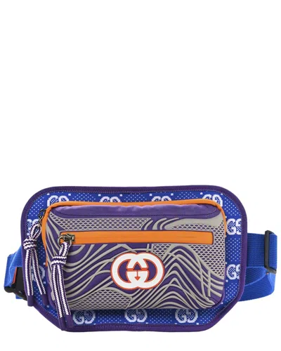 Gucci Multicolor Jersey Gg Canvas All Over Sporty Belt Bag (authentic Pre-loved)