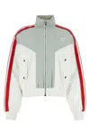 Gucci Felpa In Jersey Multicolor Donna In Offwhitefrozenmix