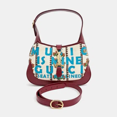 Pre-owned Gucci Multicolor Leather Jackie 1961 Small Hobo Bag