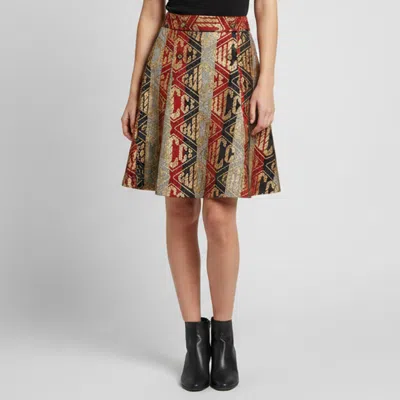 Pre-owned Gucci Multicolor Lurex Knit A-line Knee Length Skirt S