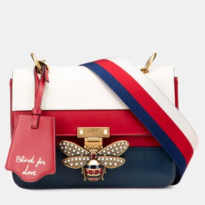Pre-owned Gucci Multicolor Medium Calfskin Queen Margaret Flap Shoulder Bag