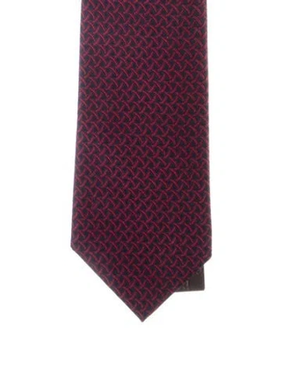 Pre-owned Gucci Multi-color Patterned Tie W/tags