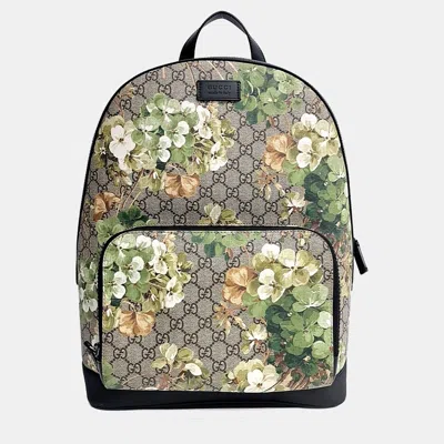 Pre-owned Gucci Multicolor Pvc Gg Supreme Bloom Backpack