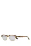 Gucci Multicolor Rectangular Sunglasses In Multicolor