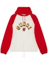 Gucci White Cotton Oversize Sweatshirt In Multicolor