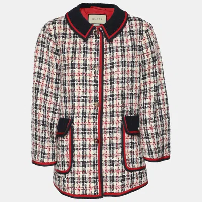 Pre-owned Gucci Multicolor Tweed Jacket L