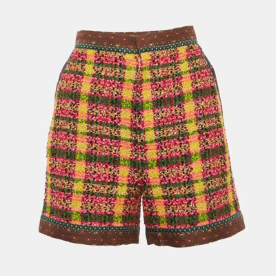 Pre-owned Gucci Multicolor Tweed Shorts S
