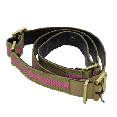Pre-owned Gucci Multicolour Canvas Belt  ()