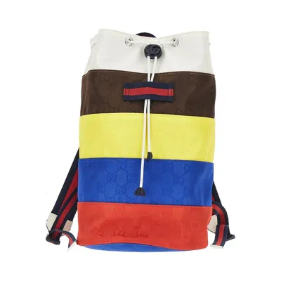 Gucci Multicoloured Gg Nylon Backpack - Kids