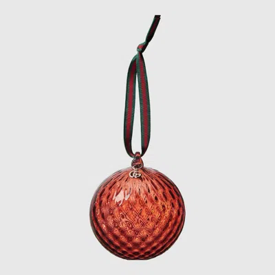 Gucci Murano Glass Baubles In Bordeaux