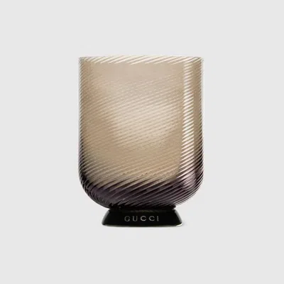 Gucci Murano Glass Tumbler In Brown