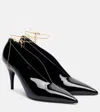 Gucci Musa Patent Leather Pumps In Black