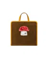 Gucci Mushroom Patch Corduroy Tote Bag In Brown