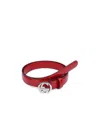 Gucci Mutual Buckle Belt In Red