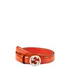 Gucci Mutual Buckle Belt In Red