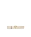 Gucci Mutual Buckle Double G Belt In Nude