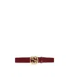 Gucci Mutual Buckle G Buckle Belt In Red