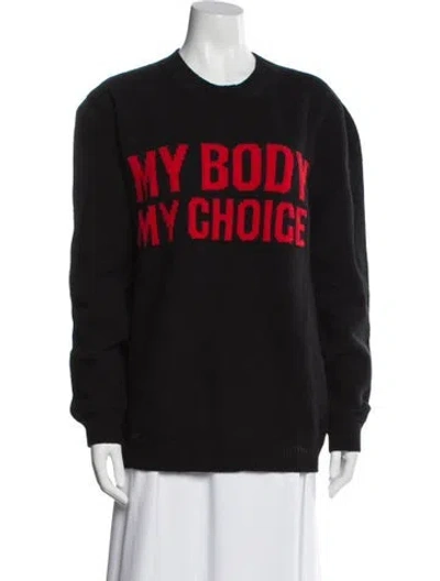 Pre-owned Gucci 'my Body My Choice' Wool Sweater In Black
