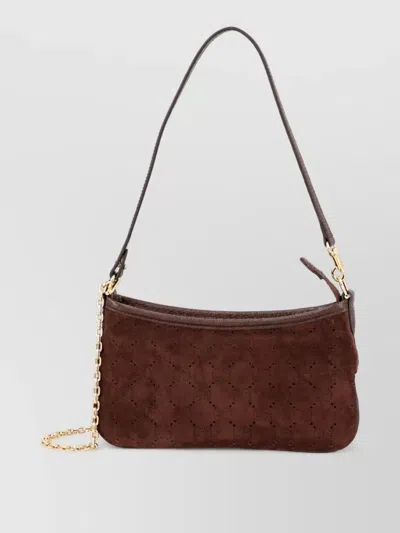 Gucci Na Small Leather Clutch Bag In Brown
