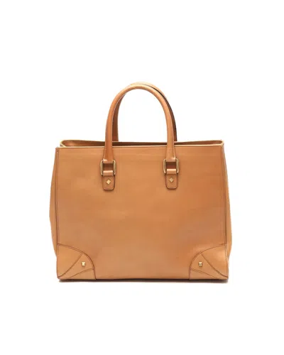 Gucci Nailhead Tote Bag In Orange