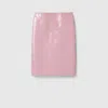 Gucci Naplak Leather Skirt In Pink