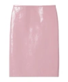 Gucci Naplak Leather Skirt In Pink
