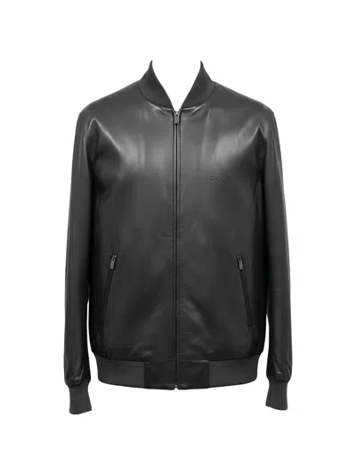 Gucci Nappa-leather Bomber Jacket In Animal Print