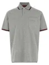 Gucci Nastro Web Polo Gray In Gray
