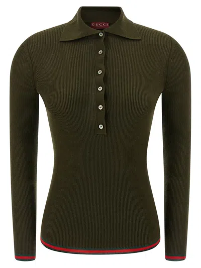 GUCCI GUCCI 'NASTRO WEB' POLO SHIRT