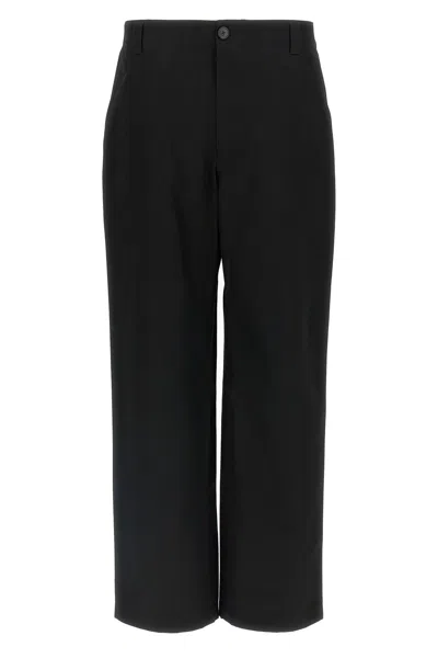 Gucci Men Nastro Web Twill Pants In Black