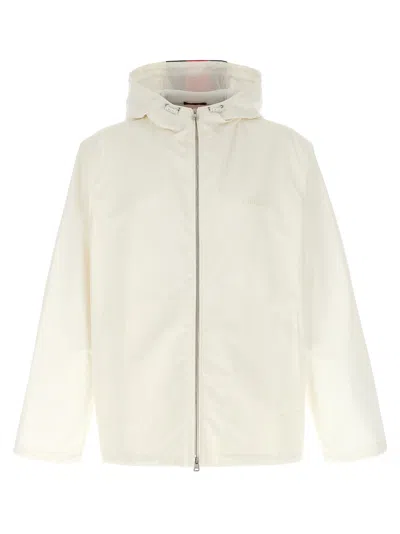 Gucci Nastro Web Water Repellent Jacket In White