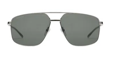 Gucci Nautical Frames Sunglasses In Silver