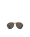 Gucci Navigator-frame Glasses In Black
