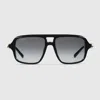 Gucci Navigator Frame Sunglasses In Black