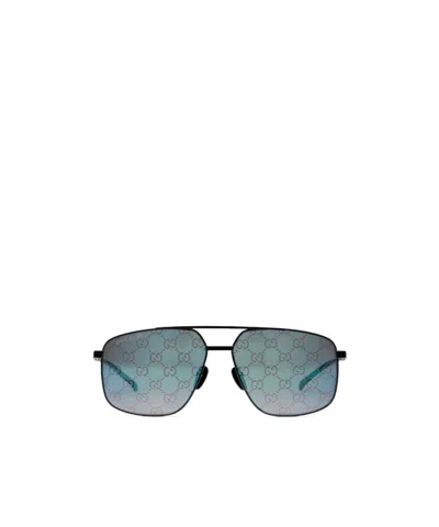 Gucci Navigator-frame Sunglasses In Gray