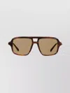 Gucci Navigator Frame Sunglasses Horsebit Detail In Brown