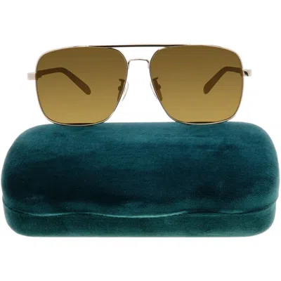 Pre-owned Gucci Navigator Sunglasses Gg1289s Gg 1289/s 002 Gold/brown Lens Havana Men's