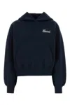 Gucci Black Hoodie With Puff Sleeves And Logo Embroidery