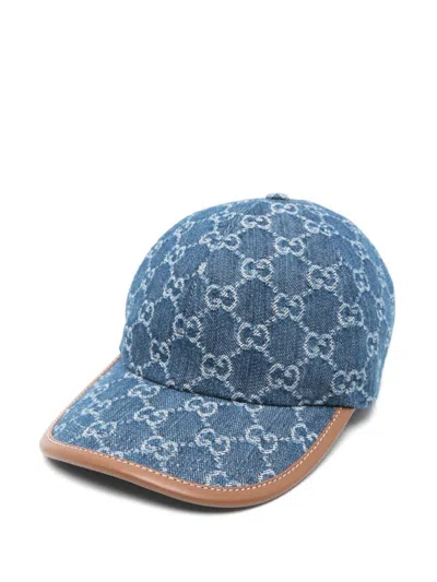 Gucci Navy Blue Denim Baseball Cap