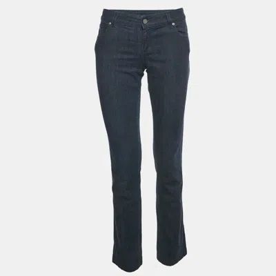 Pre-owned Gucci Navy Blue Denim Skinny Jeans M/waist 31"