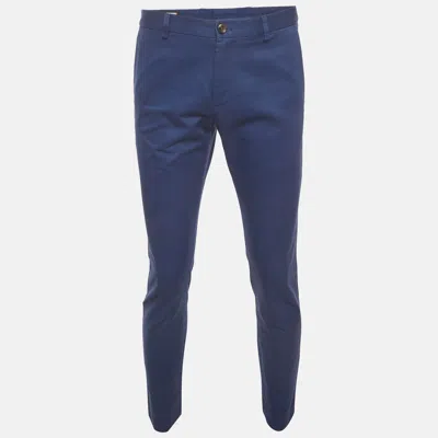 Pre-owned Gucci Navy Blue Denim Slim Fit Jeans / Waist 34"