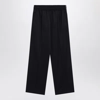 Gucci Navy Blue Pants In Technical Jersey Men In Black